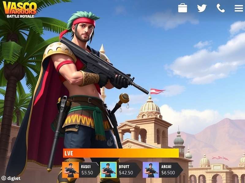 Vasco Warriors Battle Royale character customization options